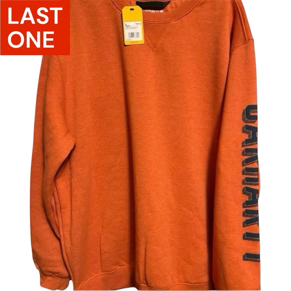 Carhartt Loose Fit Midweight Crewneck Sleeve Graphic Sweatshirt - JASPER HEATHER